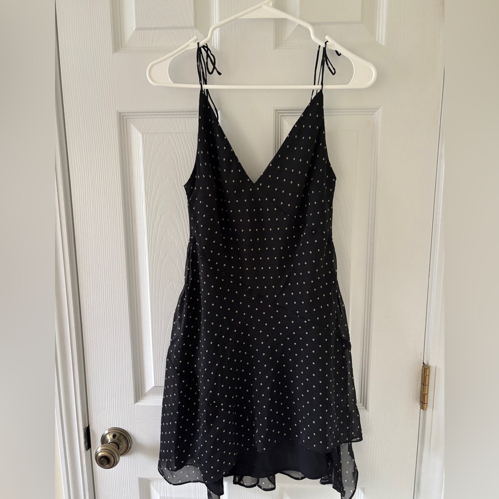 Mango Black and White Mini Dress